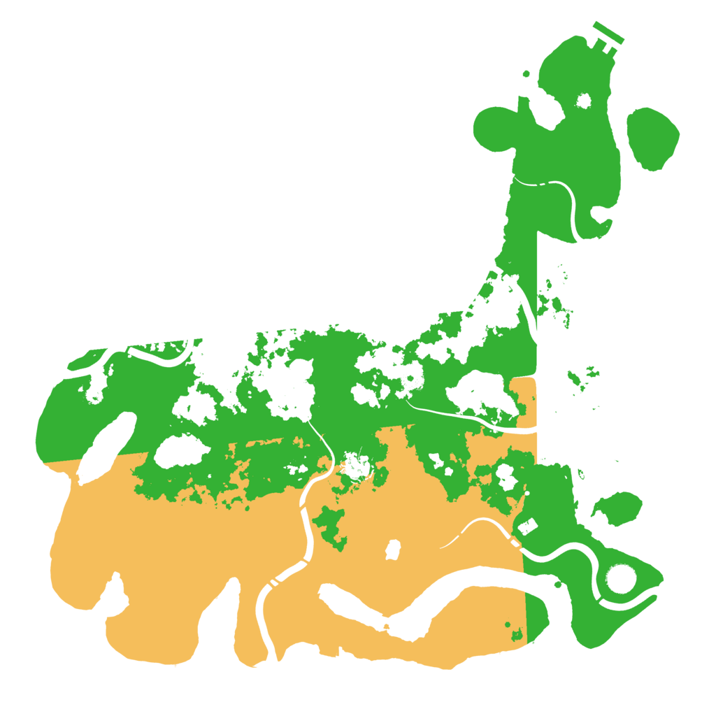 Biome Rust Map: Procedural Map, Size: 4250, Seed: 2105057242