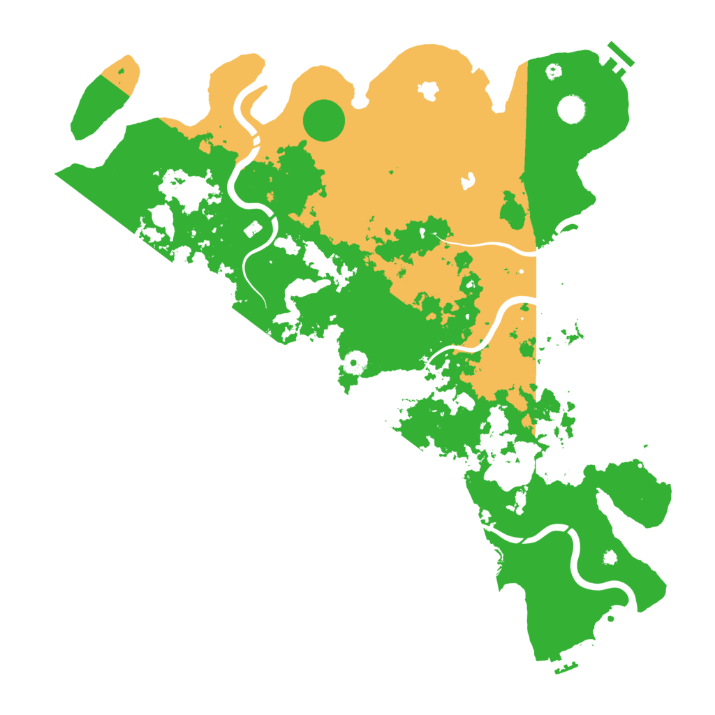 Biome Rust Map: Procedural Map, Size: 4500, Seed: 25386493