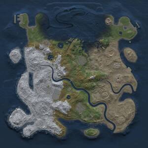 Thumbnail Rust Map: Procedural Map, Size: 3750, Seed: 803494617, 15 Monuments