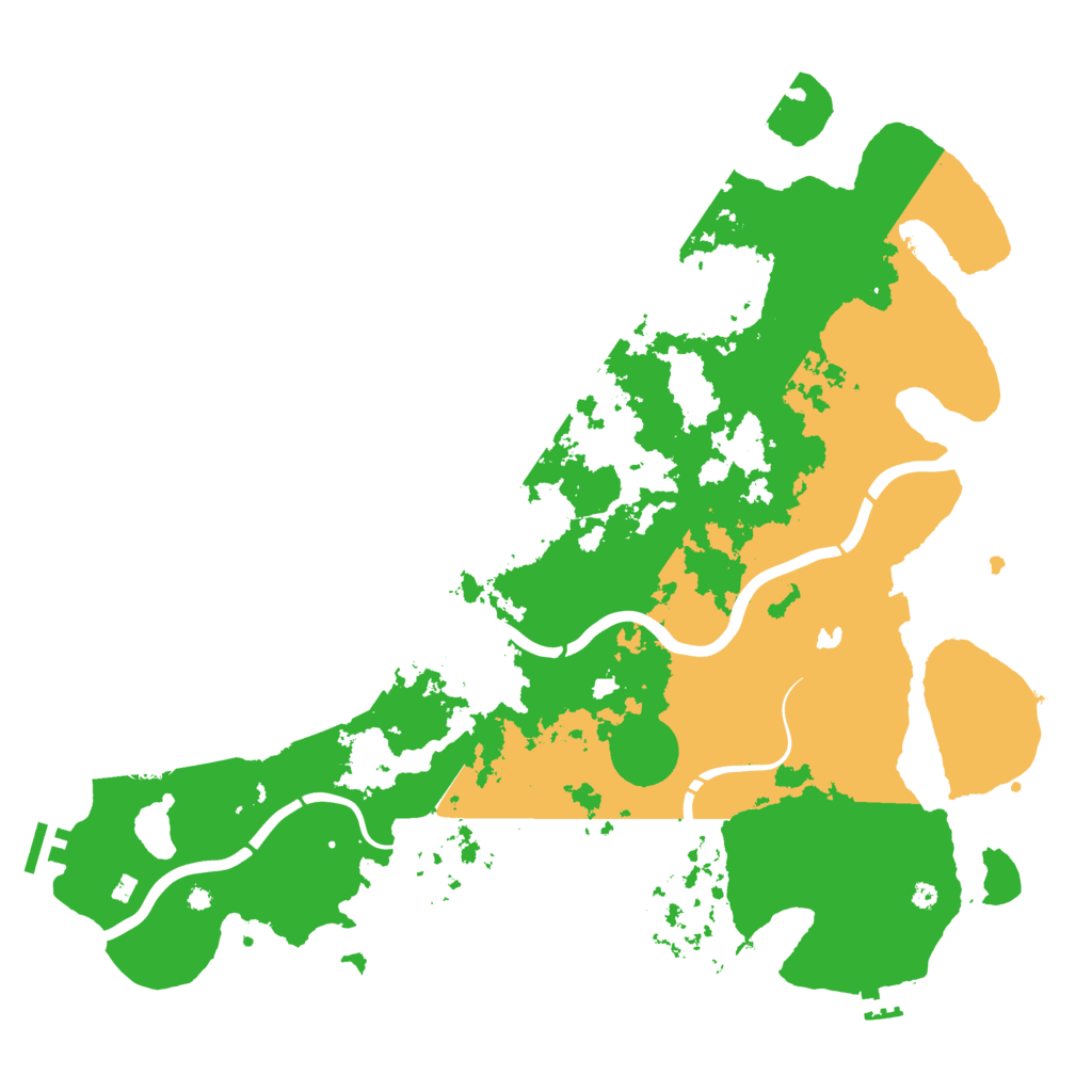 Biome Rust Map: Procedural Map, Size: 4300, Seed: 83349455
