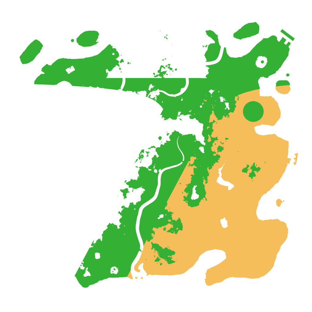 Biome Rust Map: Procedural Map, Size: 4000, Seed: 366966612