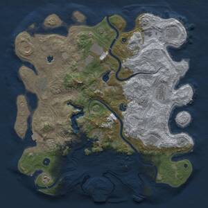 Thumbnail Rust Map: Procedural Map, Size: 4250, Seed: 1659635, 17 Monuments