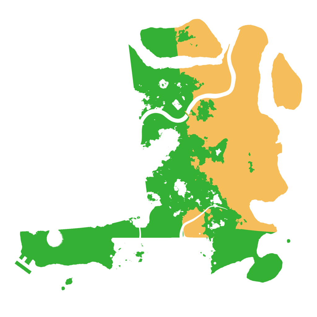 Biome Rust Map: Procedural Map, Size: 3500, Seed: 1108744530