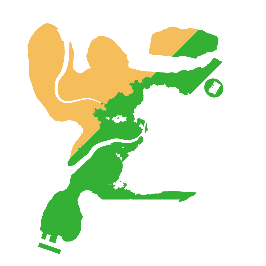 Biome Rust Map: Procedural Map, Size: 2350, Seed: 1010956151