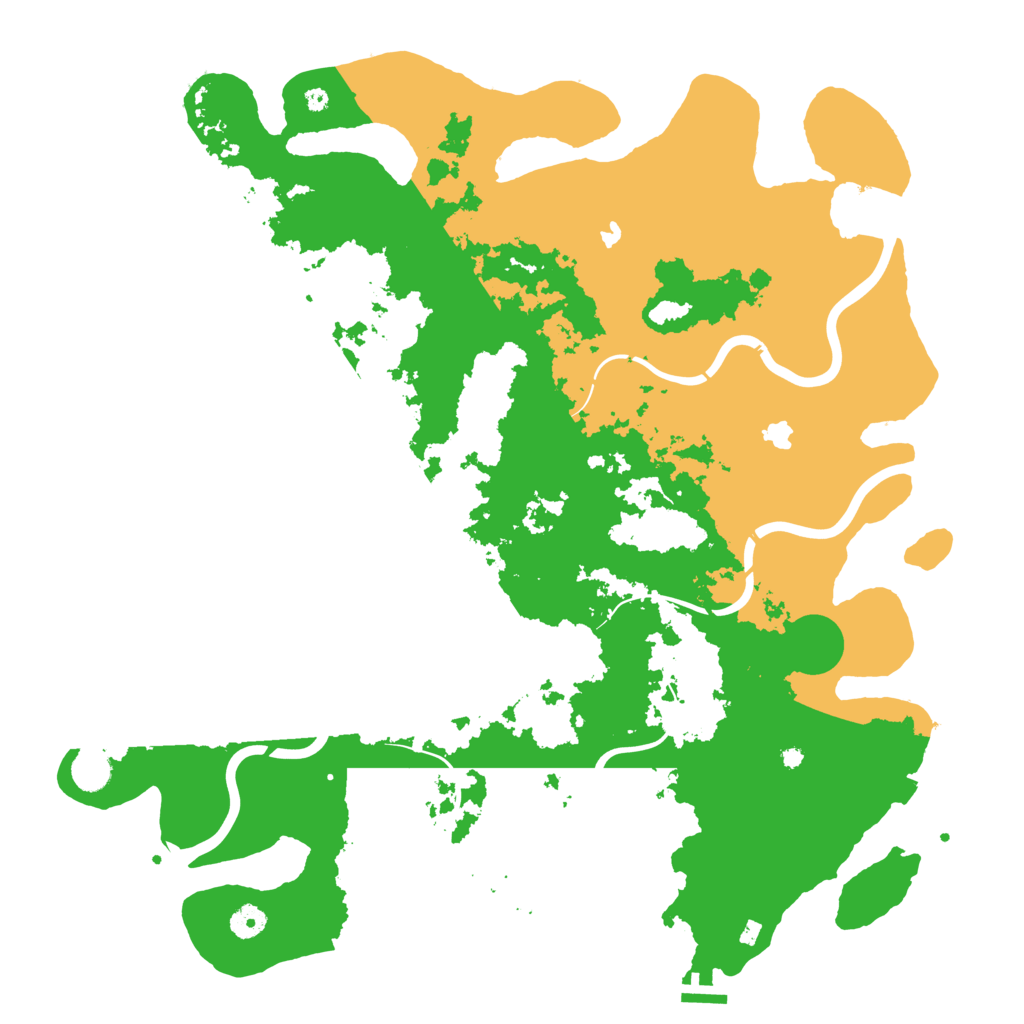 Biome Rust Map: Procedural Map, Size: 4500, Seed: 188624685