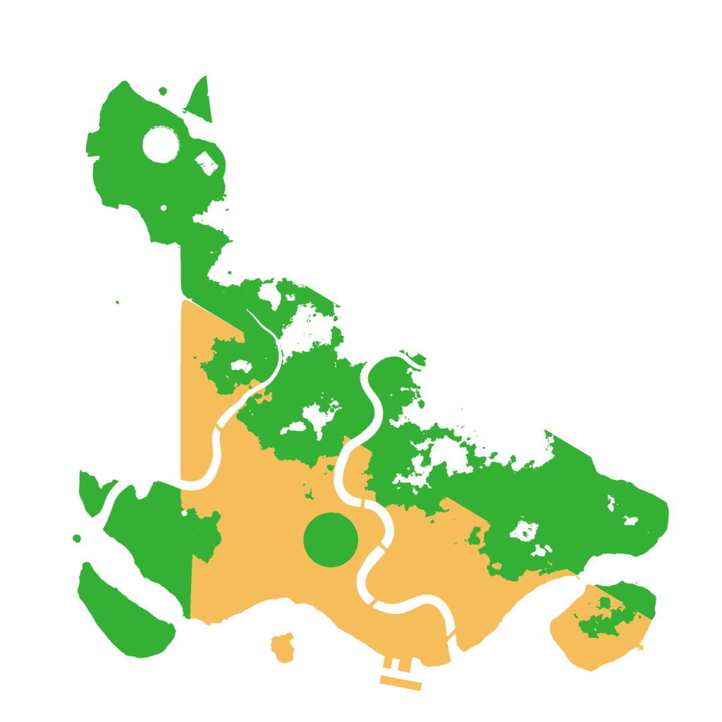 Biome Rust Map: Procedural Map, Size: 3500, Seed: 1884759711