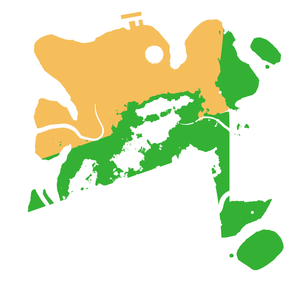 Biome Rust Map: Procedural Map, Size: 3000, Seed: 11343