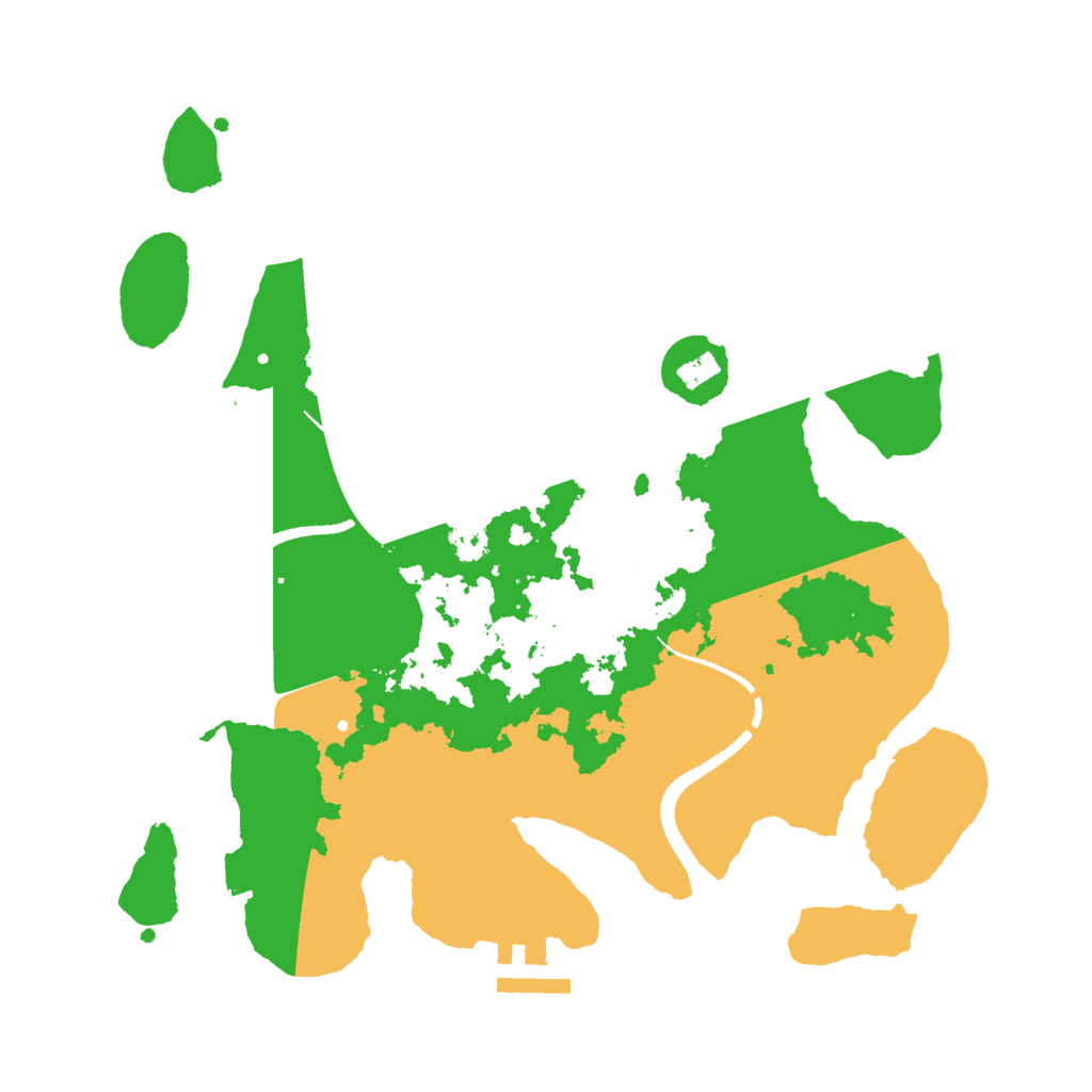 Biome Rust Map: Procedural Map, Size: 3000, Seed: 127946460