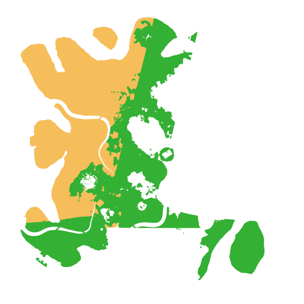 Biome Rust Map: Procedural Map, Size: 3500, Seed: 587582154