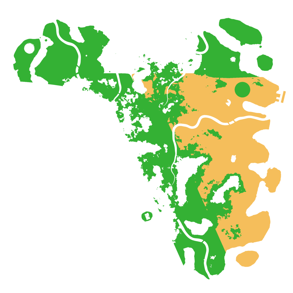 Biome Rust Map: Procedural Map, Size: 5000, Seed: 118218
