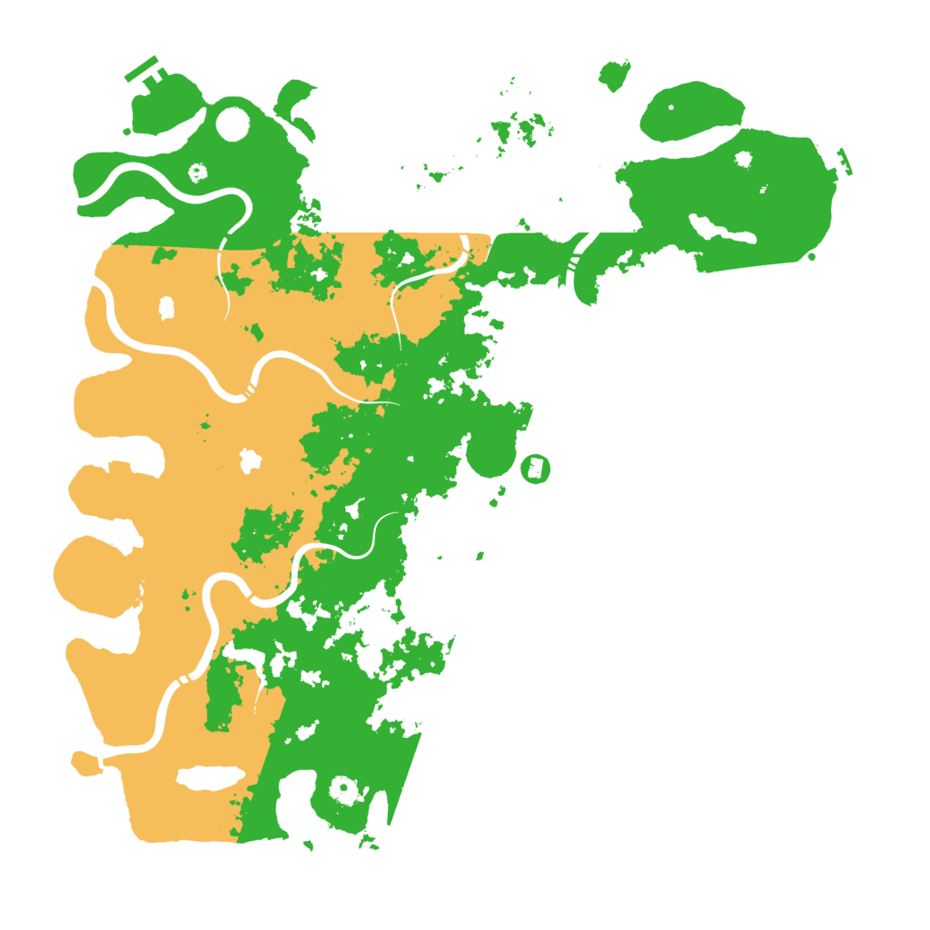 Biome Rust Map: Procedural Map, Size: 5000, Seed: 357718448