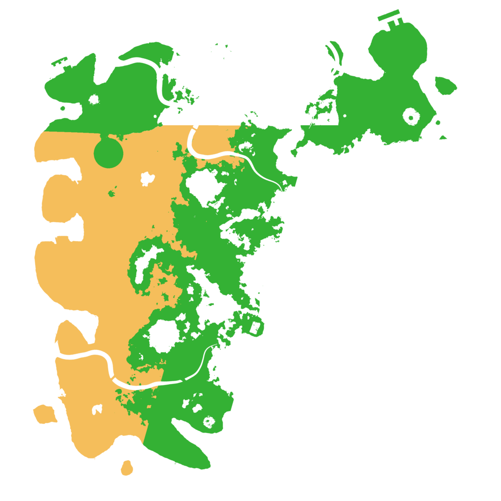 Biome Rust Map: Procedural Map, Size: 4500, Seed: 376914422