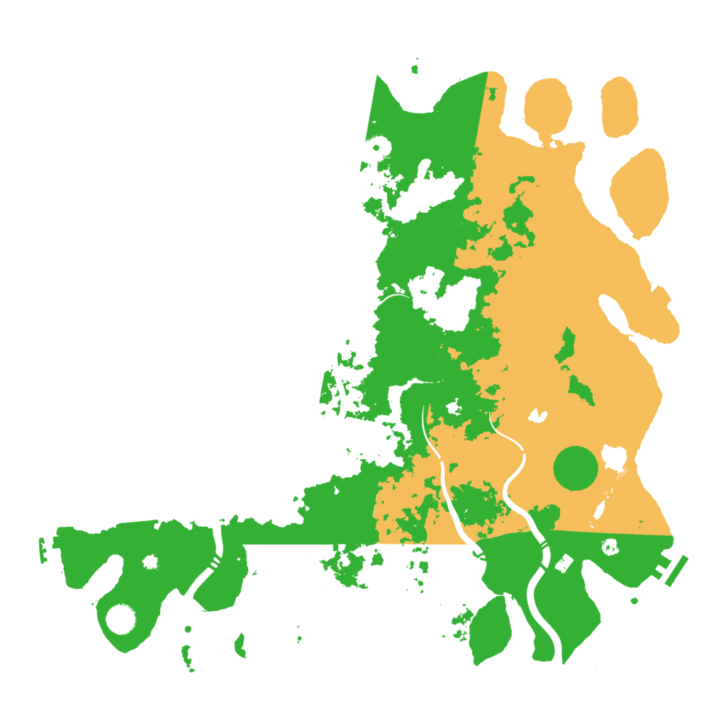 Biome Rust Map: Procedural Map, Size: 4300, Seed: 445181175