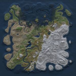 Thumbnail Rust Map: Procedural Map, Size: 4500, Seed: 506549164, 17 Monuments