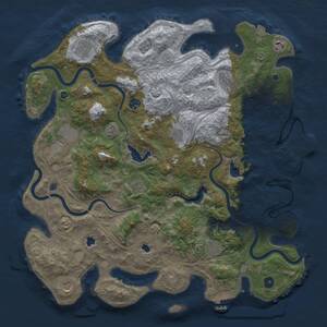 Thumbnail Rust Map: Procedural Map, Size: 4500, Seed: 1389498267, 16 Monuments