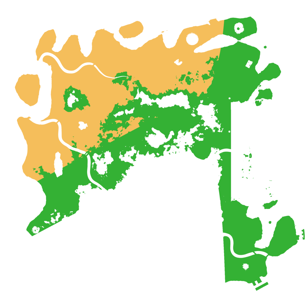 Biome Rust Map: Procedural Map, Size: 4500, Seed: 743685467
