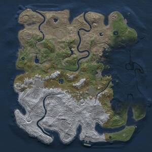 Thumbnail Rust Map: Procedural Map, Size: 4500, Seed: 903706098, 16 Monuments