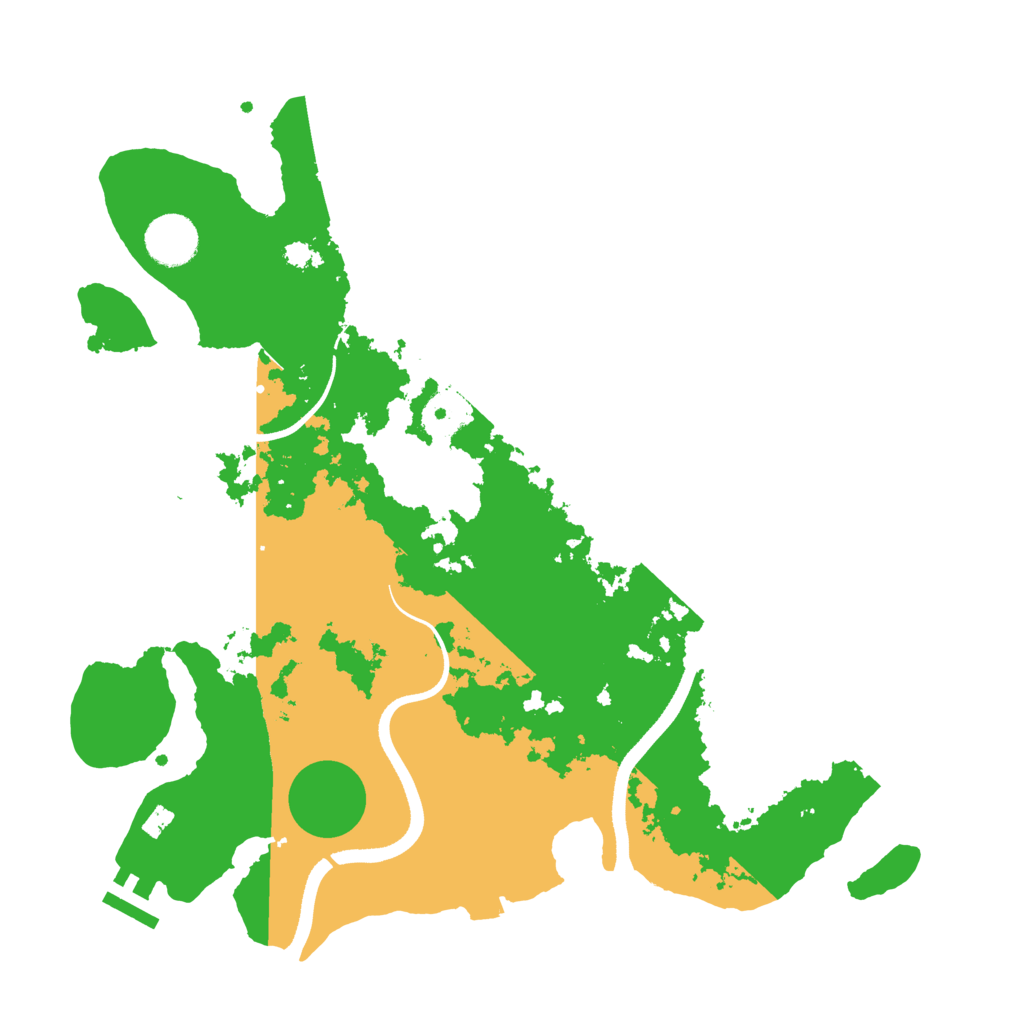 Biome Rust Map: Procedural Map, Size: 3500, Seed: 1101155