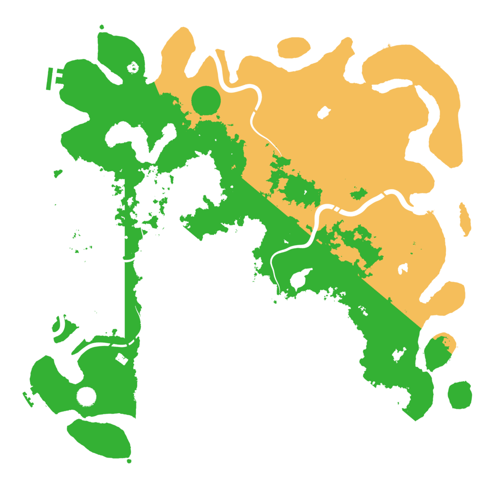 Biome Rust Map: Procedural Map, Size: 4500, Seed: 28591