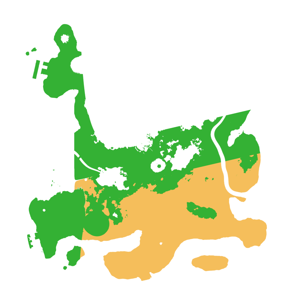 Biome Rust Map: Procedural Map, Size: 3200, Seed: 4756421