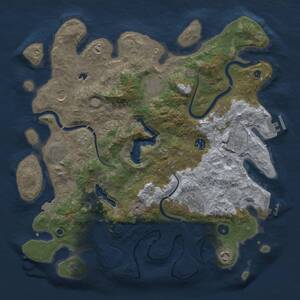 Thumbnail Rust Map: Procedural Map, Size: 4000, Seed: 20087, 14 Monuments