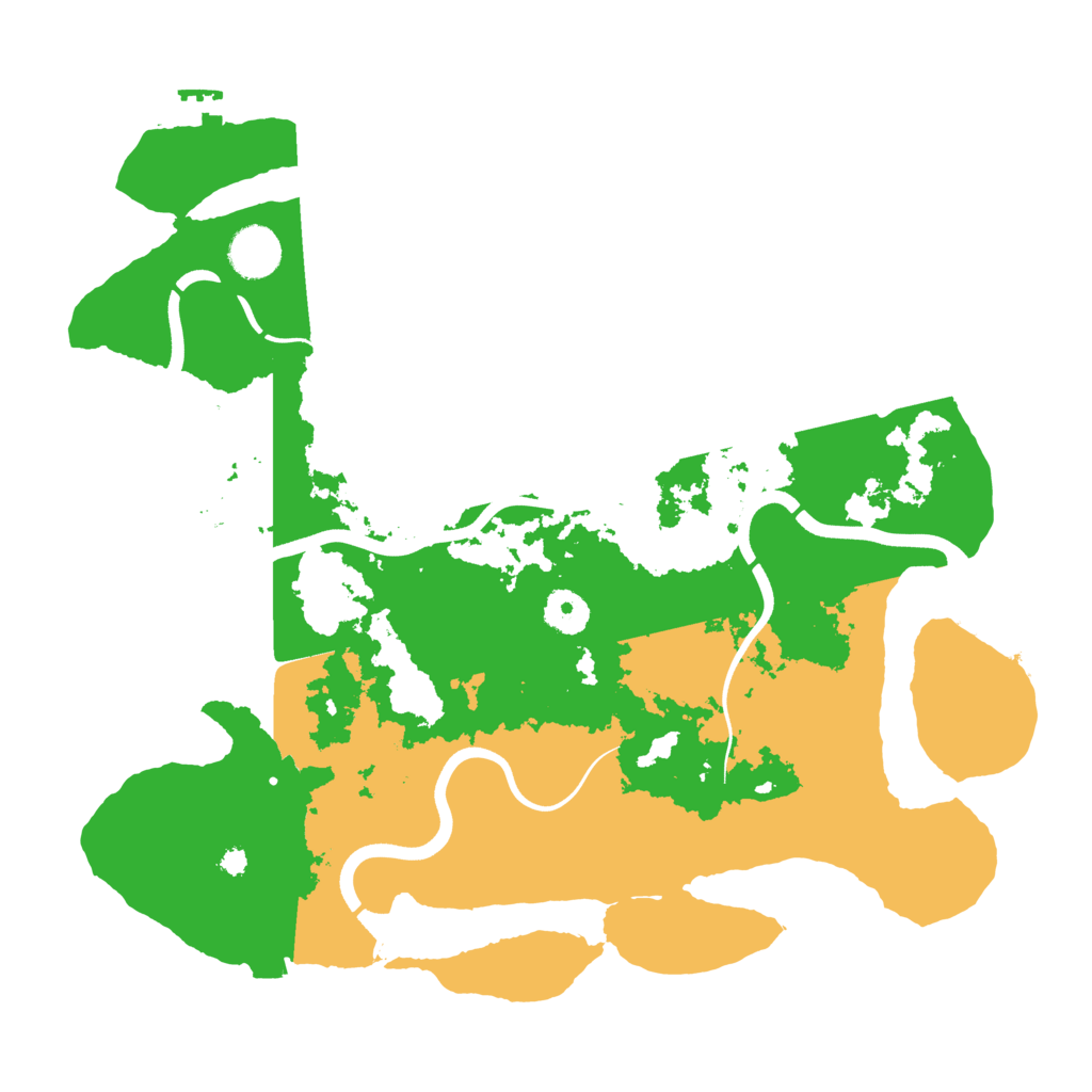 Biome Rust Map: Procedural Map, Size: 3700, Seed: 822215108