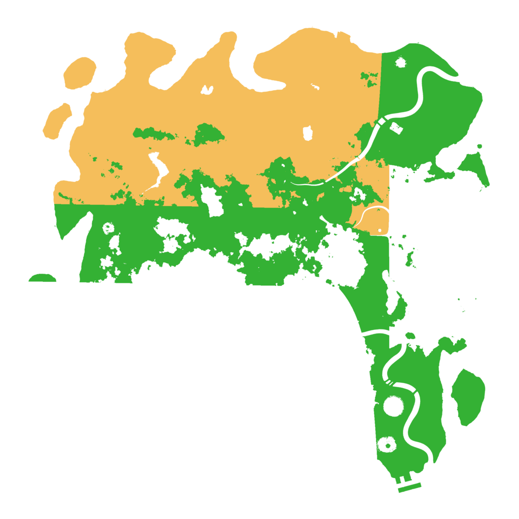 Biome Rust Map: Procedural Map, Size: 4500, Seed: 206131561