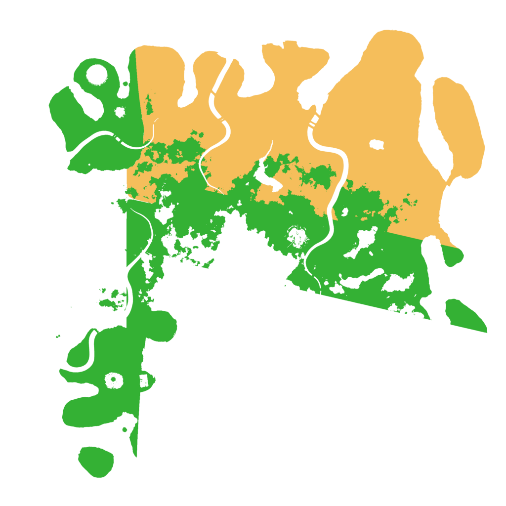 Biome Rust Map: Procedural Map, Size: 4300, Seed: 6235121