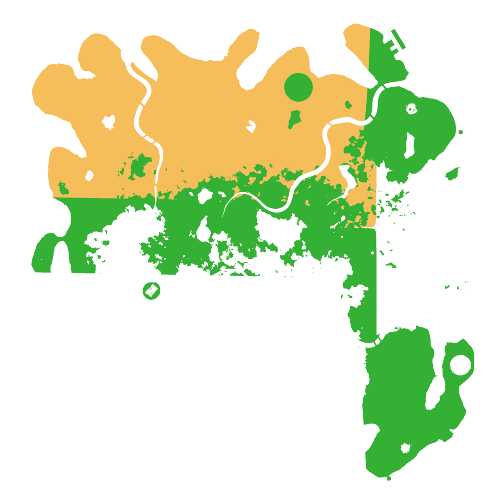 Biome Rust Map: Procedural Map, Size: 4650, Seed: 6464586
