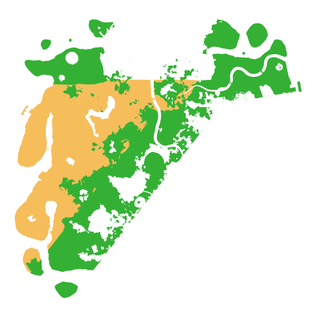 Biome Rust Map: Procedural Map, Size: 4500, Seed: 398693775