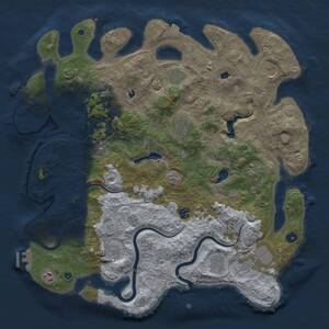 Thumbnail Rust Map: Procedural Map, Size: 4500, Seed: 1963750863, 17 Monuments
