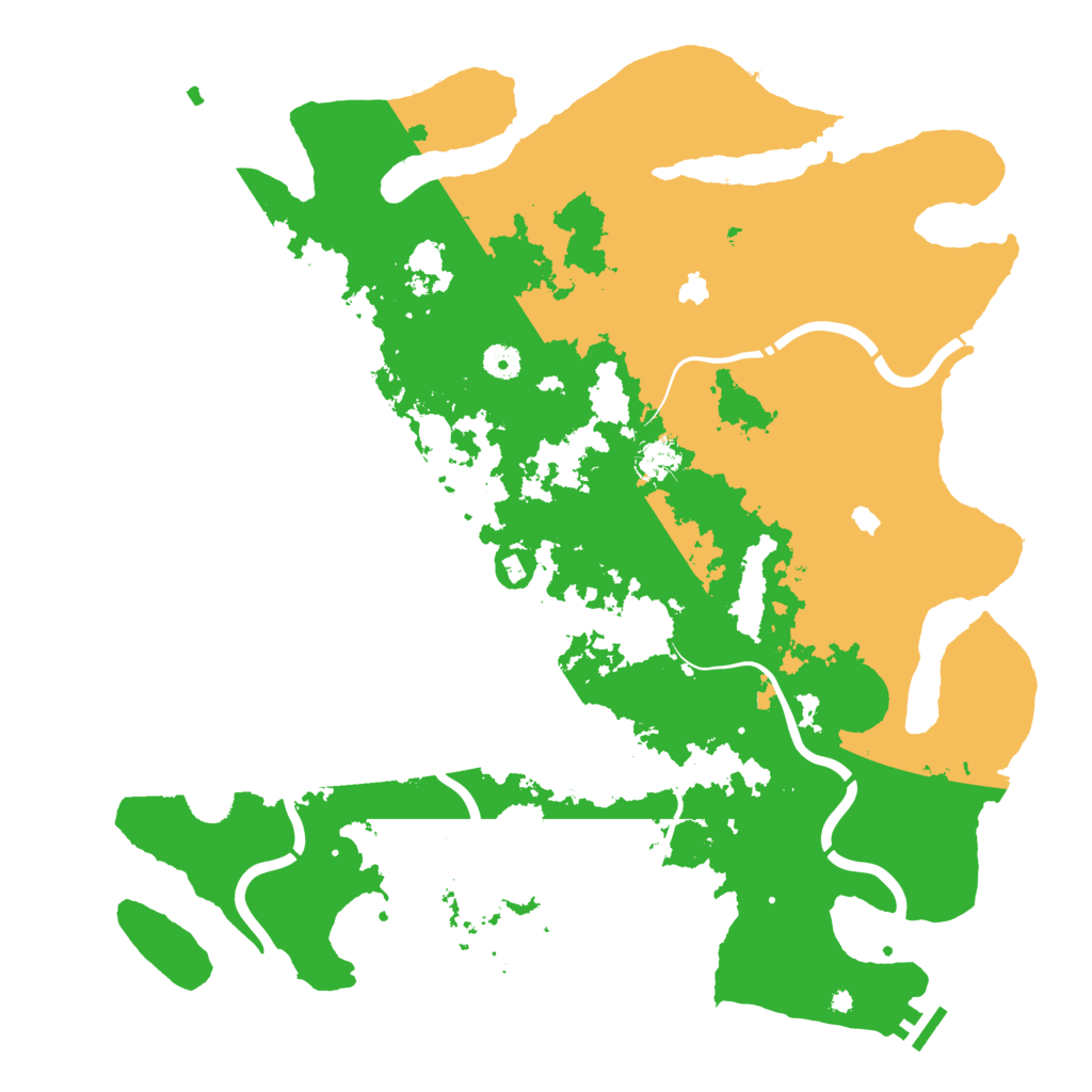 Biome Rust Map: Procedural Map, Size: 4500, Seed: 910727586