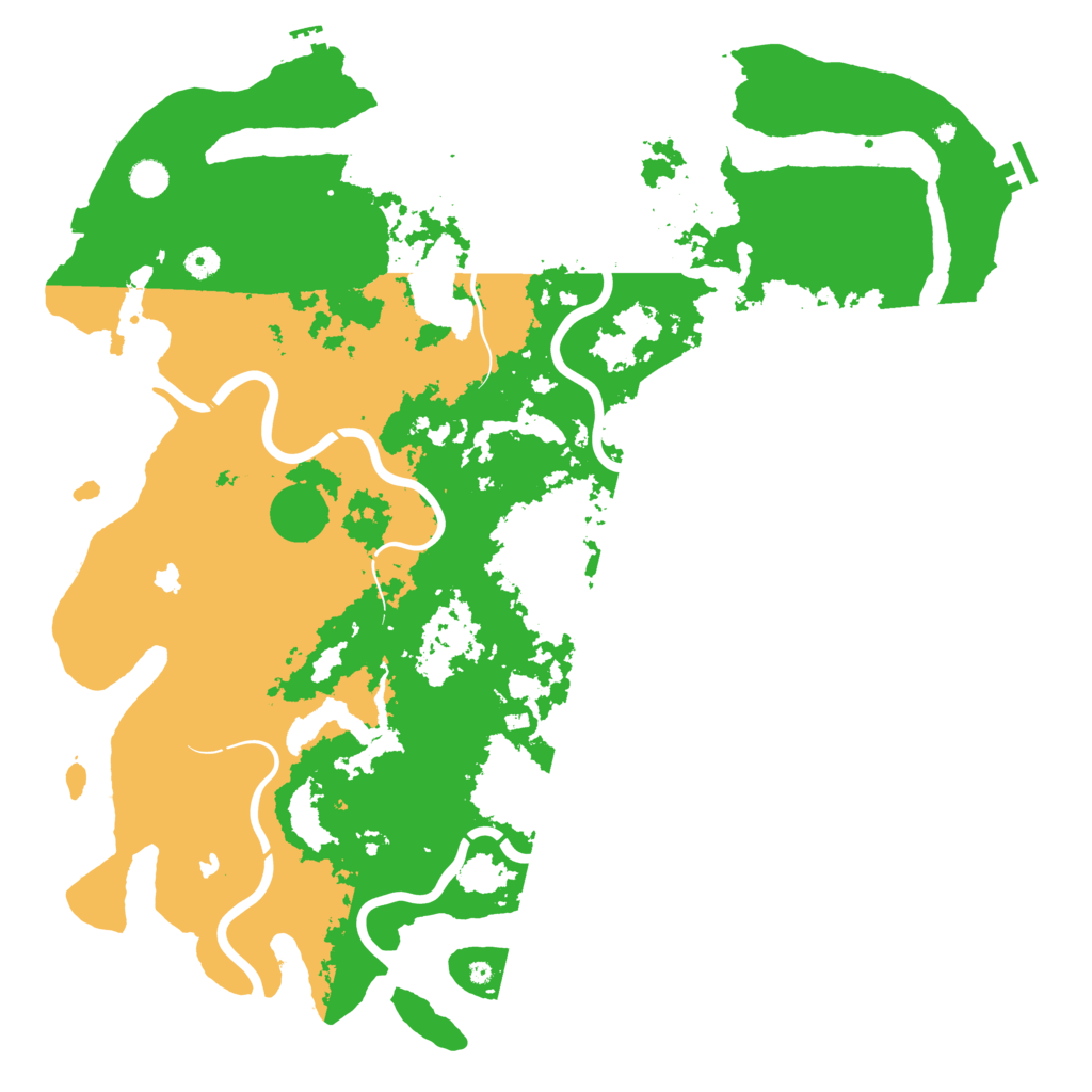 Biome Rust Map: Procedural Map, Size: 5000, Seed: 557093124
