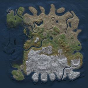 Thumbnail Rust Map: Procedural Map, Size: 4250, Seed: 999111115, 16 Monuments