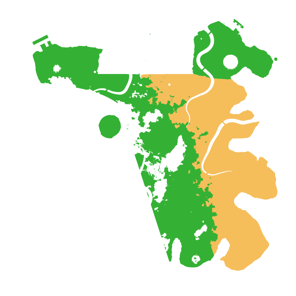 Biome Rust Map: Procedural Map, Size: 3600, Seed: 243892695
