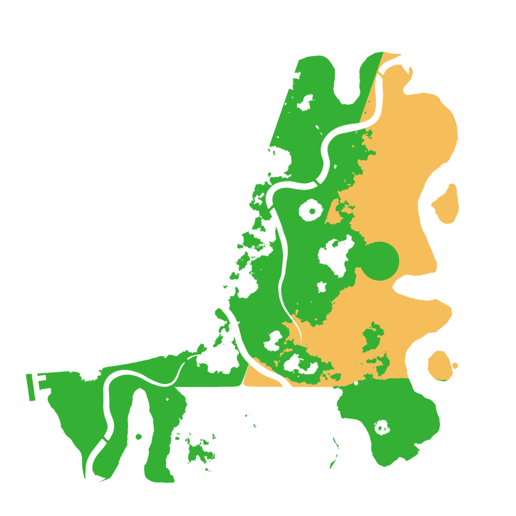 Biome Rust Map: Procedural Map, Size: 3500, Seed: 1291172648