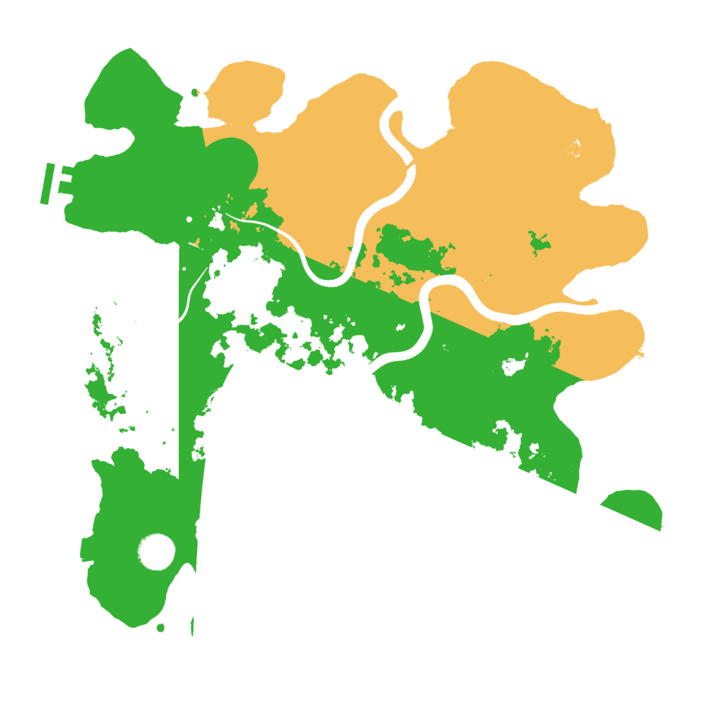 Biome Rust Map: Procedural Map, Size: 3500, Seed: 1322326014