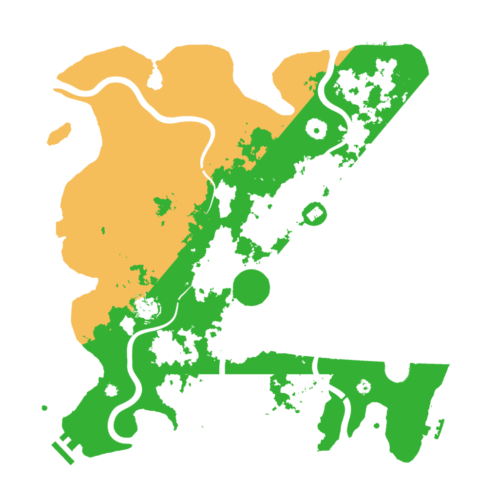 Biome Rust Map: Procedural Map, Size: 3600, Seed: 628851781