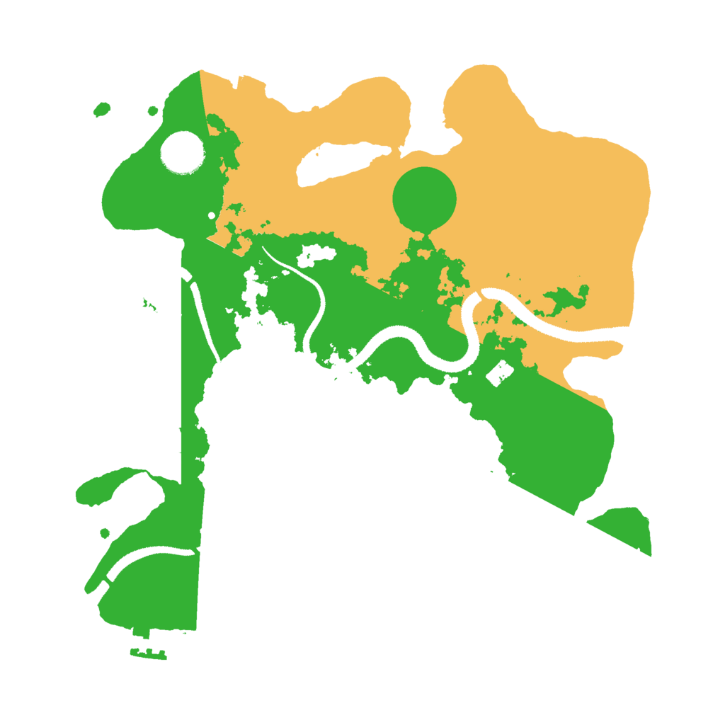 Biome Rust Map: Procedural Map, Size: 3000, Seed: 135254897