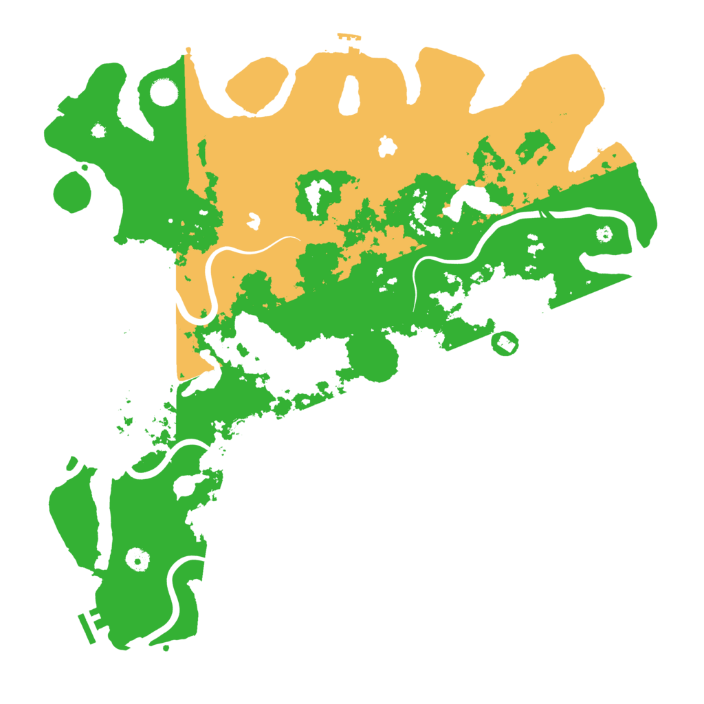 Biome Rust Map: Procedural Map, Size: 4500, Seed: 32769