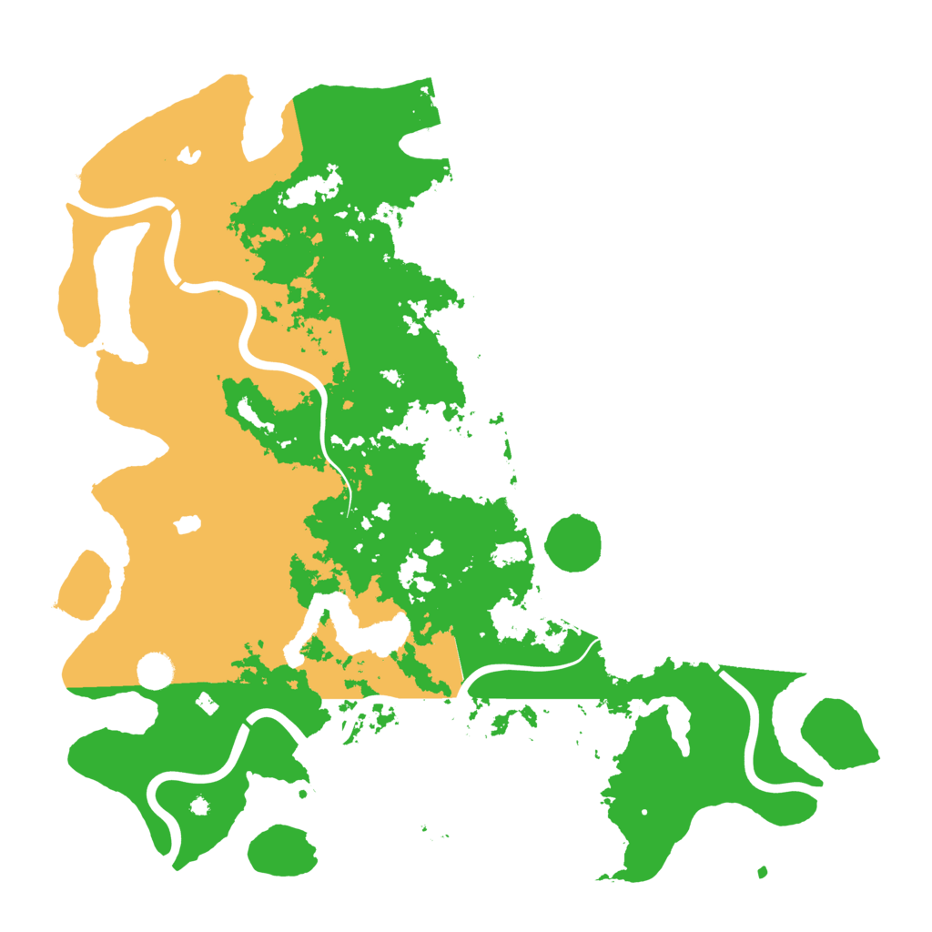 Biome Rust Map: Procedural Map, Size: 4500, Seed: 1136775167