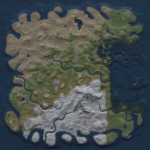 Thumbnail Rust Map: Procedural Map, Size: 6000, Seed: 1415359346, 17 Monuments