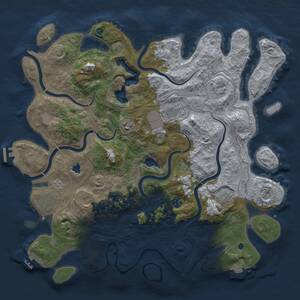 Thumbnail Rust Map: Procedural Map, Size: 4250, Seed: 1480757144, 14 Monuments