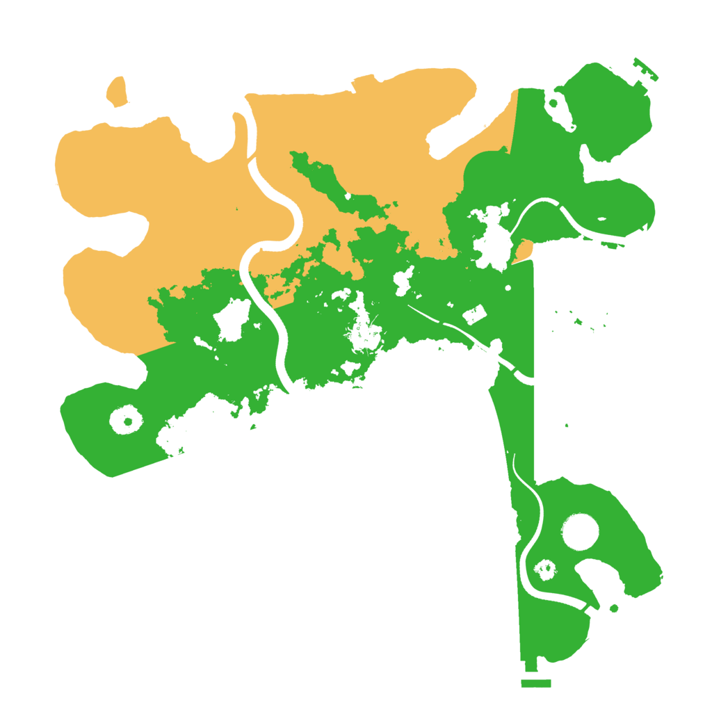 Biome Rust Map: Procedural Map, Size: 3500, Seed: 81371809