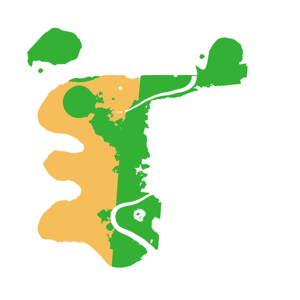 Biome Rust Map: Procedural Map, Size: 2500, Seed: 1598594762