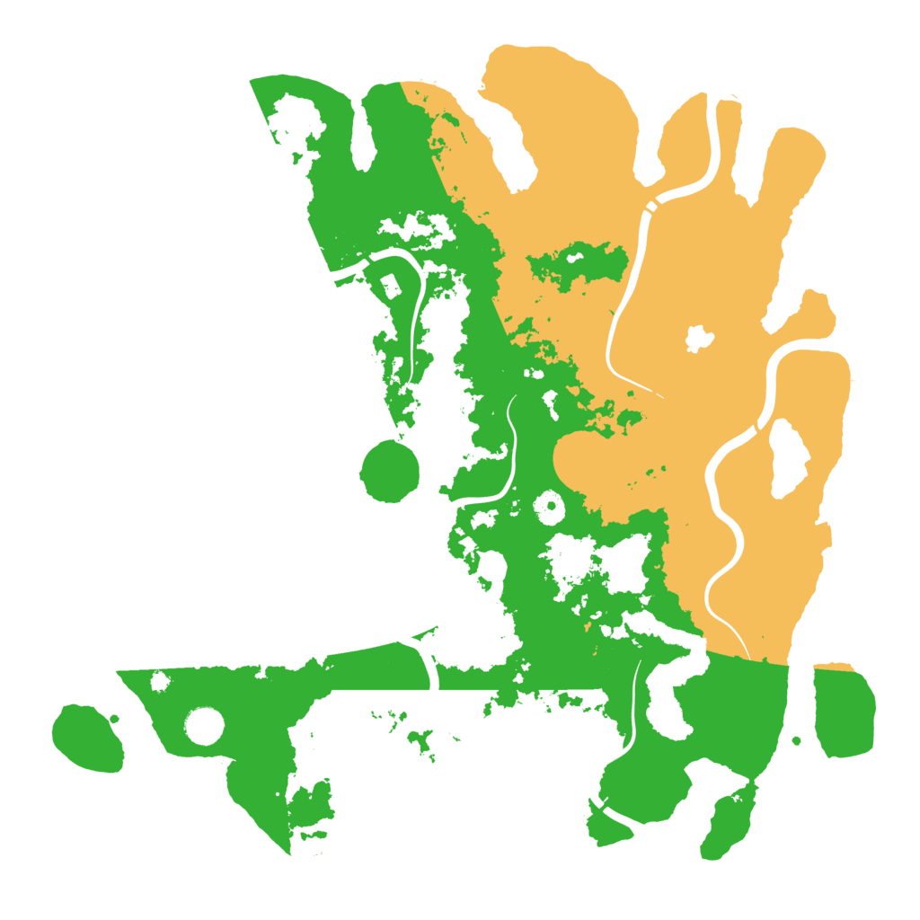 Biome Rust Map: Procedural Map, Size: 4250, Seed: 1234650992