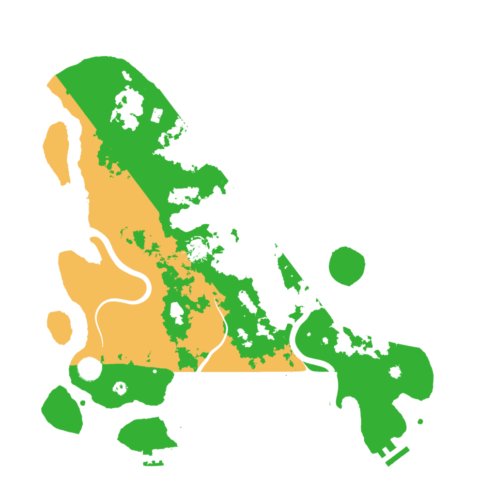 Biome Rust Map: Procedural Map, Size: 3700, Seed: 252301
