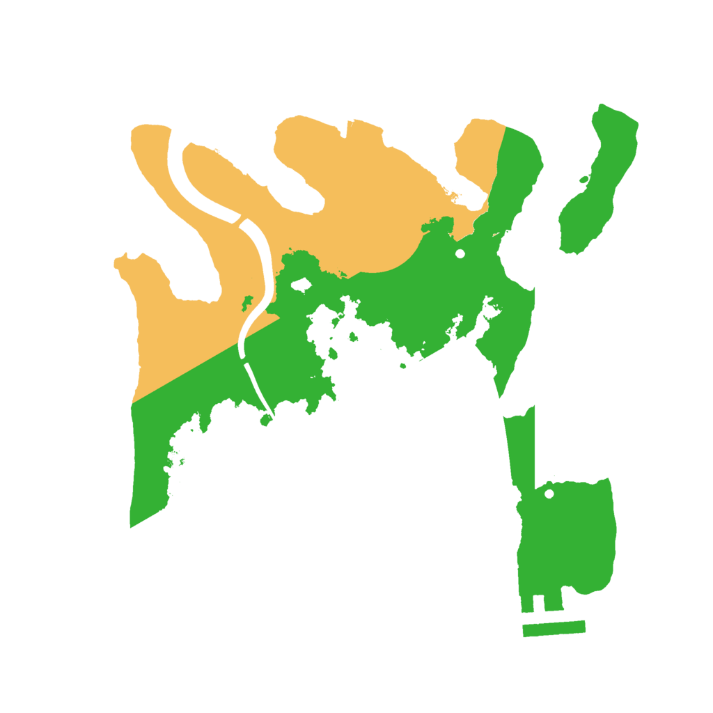 Biome Rust Map: Procedural Map, Size: 2300, Seed: 498547