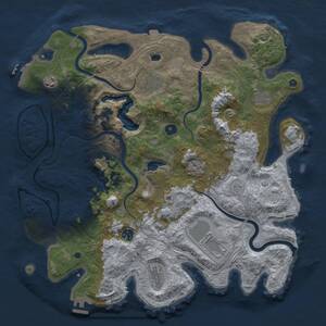Thumbnail Rust Map: Procedural Map, Size: 4250, Seed: 711934862, 15 Monuments