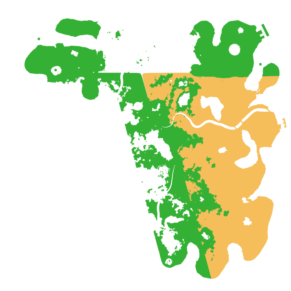 Biome Rust Map: Procedural Map, Size: 4500, Seed: 23542511